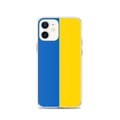 Miniatyrbild 1 av 2: Telefonfodral – Ukrainas flagga – Kompatibel med iPhone 12 – Mjukt fodral – Stötsäkert och slitstarkt - Silikon - Pixelforma