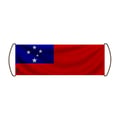 Miniatyrbild 1 av 3: Scrollbanner – Samoa-flagg – 24 x 70 cm – Polyester – Handflagga – Pixelforma