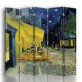 Miniatyrbild 1 av 4: Legendarte - Skärm - Skiljevägg med dubbelsidigt tryck Terrass Du Café Le Soir - Vincent Van Gogh cm. 180x170 (5x)
