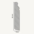 Miniatyrbild 2 av 2: PROVISTON Formgjuten sockel 19 x 80 x 2500 mm Massiv furu Klassisk sockel 12,5 meter | 5 stycken