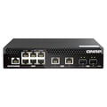 Miniatyrbild 2 av 4: Nätverksswitch - QNAP - QSW-M2106R-2S2T - 6 portar 2.5Gbps - 2 portar SFP+ - Hanterad L2