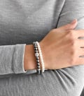 Miniatyrbild 1 av 2: Armband - EVOLUTION GROUP - Set med 2 armband - Syntetiska pärlor - Silver - 18 cm