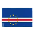 Miniatyrbild 1 av 3: Kap Verde Flagga – 90 x 150 cm – Hållbar Polyester – 2 Metalöglor – Inomhus / Utomhus – Pixelforma