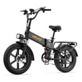 Miniatyrbild 1 av 5: Elcykel URLIFE T5 för vuxna, motor 1500 W, breda däck 20 tum, batteri 48 V 13 Ah, terräng.