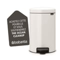 Miniatyrbild 2 av 6: Papperskorg med pedal Newicon 12 l vit Kod C - Brabantia