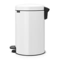 Miniatyrbild 6 av 6: Papperskorg med pedal Newicon 12 l vit Kod C - Brabantia