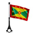 Miniatyrbild 1 av 3: Cykel Flagga Granat i Polyester – 14 x 21 cm – Cykelflagga – 10 stycken