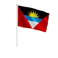 Miniatyrbild 1 av 3: Mini flagga från Antigua och Barbuda – 30 x 45 cm – Att hålla i handen – Polyester – 1 styck – Pixelforma