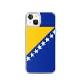 Miniatyrbild 1 av 2: Mobilskal – Flagga för Bosnien och Hercegovina – Kompatibel med iPhone 13 – Flexibelt fodral – Slitstarkt och stötbeständigt – Pixelforma