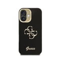 Miniatyrbild 3 av 6: Guess PU Grained 4G Logo Stativ Kameraramska Fodral för iPhone 16 6.1" Svart - GUHCP16SPCS4GSK