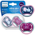 Miniatyrbild 1 av 2: Avent 18m+ Ultra Air Love Elephant Napp - Vit - Ortodontisk - Utan Bisfenol A