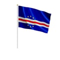 Miniatyrbild 1 av 3: Set med Mini-Flaggor – Kap Verde – 14 x 21 cm – Att Hålla i Handen – Polyester - 50 stycken – Pixelforma