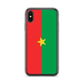 Miniatyrbild 1 av 2: Mobilskal – Burkina Fasos flagga – Kompatibel med iPhone XS Max – Flexibelt fodral – Slagtåligt och stöttåligt – Silikon – Pixelforma