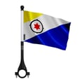 Miniatyrbild 1 av 3: Bicycle flag Bonaire i polyester – 14 x 21 cm – cykelflagga – 10 stycken