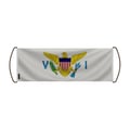 Miniatyrbild 1 av 3: Scrollbanner – Jungfruöarnas flagga – 24 x 70 cm – Polyester – Handflagga – Pixelforma