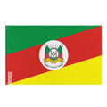 Miniatyrbild 1 av 3: Flagga Rio Grande do Sul – 160 x 240 cm – Motståndskraftig Polyester – 2 Metallöljett – Inomhus / Utomhus – Pixelforma