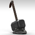 Miniatyrbild 3 av 3: Semic - Marvel - Bust spargris Mjölnir 28 cm