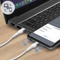 Miniatyrbild 4 av 4: USB-C till USB-C-kabel - FOREVER - 2M - Effekt 100W - Ultra-snabb laddning - Förstärkta kontakter
