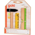 Miniatyrbild 2 av 2: Imitationsleksaker - GOKI - GOLLNEST & KIESEL - Trä - 3 delar (hammare, måttband, vattenpass 20 cm) - 3-8 år