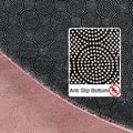 Miniatyrbild 2 av 4: Tapis - AYYILDIZ - Matta för Vardagsrum - Rosa - 200x200 cm - Antislip-baksida