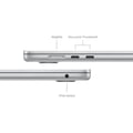 Miniatyrbild 2 av 2: Apple - 15" MacBook Air M3 (2024) - RAM 16Go - Lagring 512Go - Silver - AZERTY (2024) - Återvunnen - Utmärkt skick