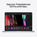 Miniatyrbild 2 av 4: Apple - 16" MacBook Pro (2021) - Apple M1 Max processor - RAM 32Go - 1To – Silver (2021) - Begagnad - Utmärkt skick