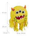 Miniatyrbillede 4 af 7: Pinata, Monster, 34x10 cm, Flerfarvet, Kodustaar