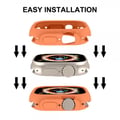 Miniatyrbild 3 av 3: Enkay Apple Watch Ultra 49mm Skal TPU Orange