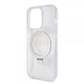 Miniatyrbilde 6 av 10: Guess iPhone 15 Pro Max Deksel Ring Stand Glitter MagSafe Transparent