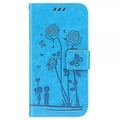 Miniatyrbilde 5 av 6: iPhone 13 Pro Etui Blomstermønster Blå