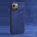 Miniatyrbilde 2 av 5: X-Level iPhone 14 Plus Deksel Semsket skinn tekstur Blå