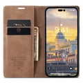 Miniatyrbilde 2 av 5: CaseMe iPhone 14 Pro Etui Retro Flip Brun