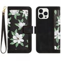 Miniatyrbilde 1 av 10: iPhone 15 Plus Etui Blomstermønster Svart