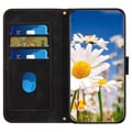 Miniatyrbilde 3 av 10: iPhone 15 Plus Etui Blomstermønster Svart