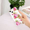 Miniatyrbilde 4 av 5: iPhone 15 Plus Deksel Motiv Rosor Hvit