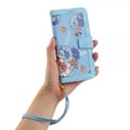 Miniatyrbilde 9 av 10: iPhone 15 Pro Max Etui Blomstermønster Lyseblå
