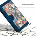 Miniatyrbilde 7 av 10: iPhone 15 Pro Max Etui Blomstermønster Mørkeblå