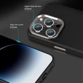 Miniatyrbillede 7 af 9: X-Level iPhone 15 Pro Cover Lædertekstur MagSafe Sort