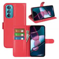 Miniatyrbilde 7 av 7: Motorola Edge 30 Etui Litchi Rød