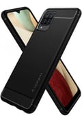 Pikkukuva 4 / 6: Spigen Samsung Galaxy A12 -suojakuori, Rugged Armor, mattamusta