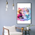 Pikkukuva 5 / 8: Frozen Poster 50x70 cm – Barnrum Affisch | Frost Väggkonst | Färgglad Dekoration