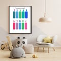 Miniatyrbillede 1 af 5: Gångertabell Poster A2 – Multiplikationstabell upp till 10 | Barnrum Affisch | Lärande Väggkonst