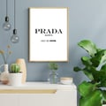 Pikkukuva 6 / 9: Prada Text Poster 50x70 cm – Fashion Affisch | Stilren Mode Väggkonst