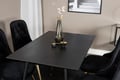 Miniatyrbillede 4 af 8: Spisebord og stole sæt, Dipp, 75x120x85 cm, Sort