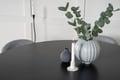 Miniatyrbillede 3 af 7: Spisebord og stolesæt, 140 cm, sort, velour, bøjet træ, stål