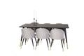 Miniatyrbillede 7 af 7: Spisebord, Dipp, 75x180x90 cm, Sort, finer
