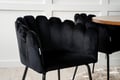 Miniatyrbillede 3 af 7: Spisebord og stole sæt, Copenhagen, Bord: 140 cm diameter, Stol: 54x76x61 cm, Brun, Sort, Velour