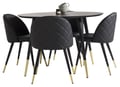 Miniatyrbillede 4 af 5: Spisebord, 115 cm, Sort, Finer
