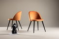 Miniatyrbillede 1 af 9: Ruokatuoli, Velvet Matstol 2-pack, 57x50x76.5 cm, Ruosteinen Oranssi
