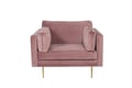 Miniatyrbillede 3 af 7: Nojatuoli, Boom Single Chair Velvet, 86x84x110 cm, Vaaleanpunainen